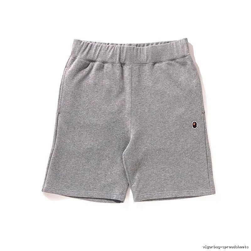 Bape basic casual gray shorts