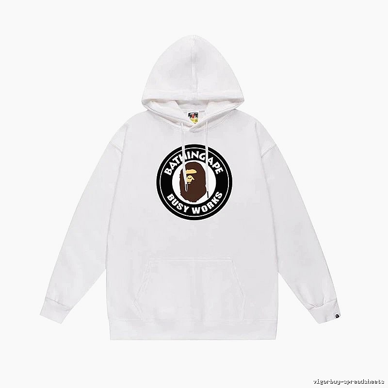 Bape Black Label Casual Style White Hoodie