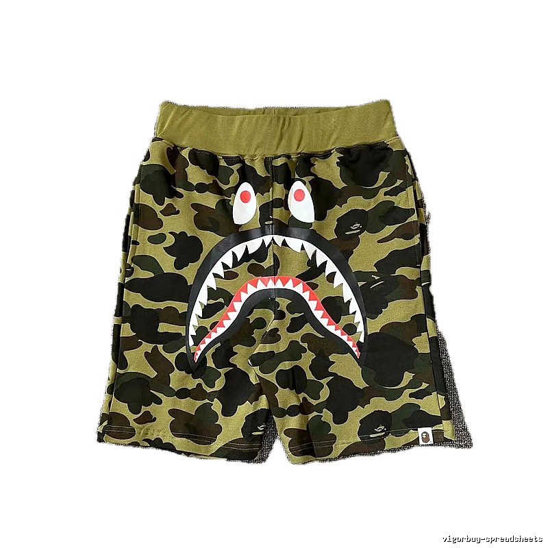 Bape camouflage shark-style shorts