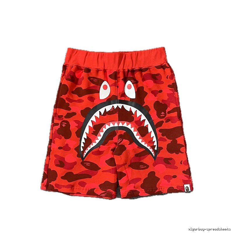 Bape Shark Camouflage Style Shorts