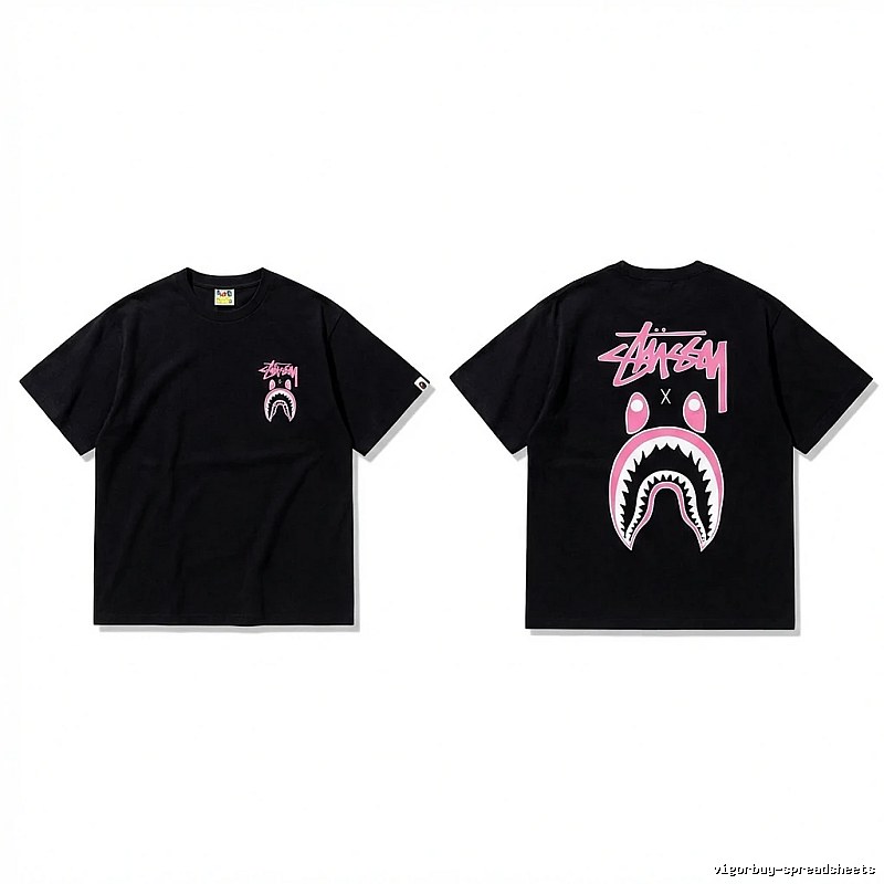 Bape Shark Co-branded Black T-shirt