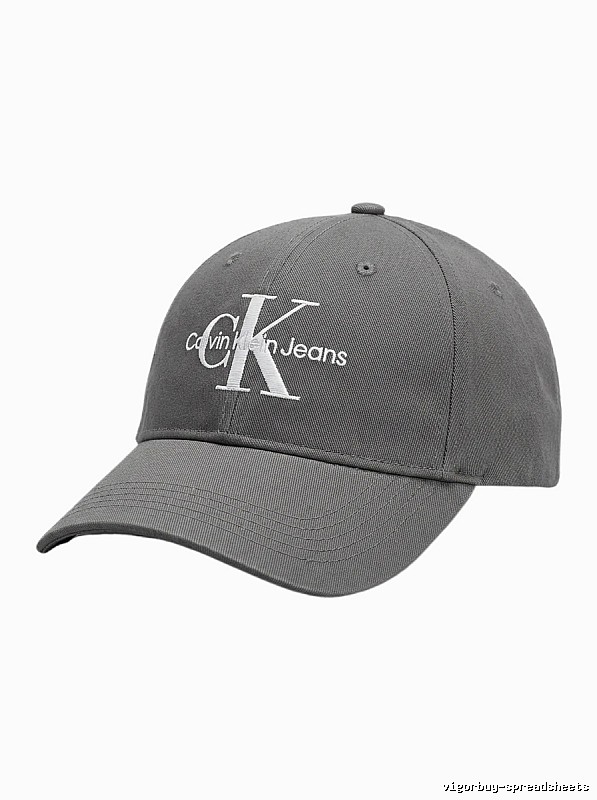 Calvin Klein (CK) minimalist style dark gray baseball cap