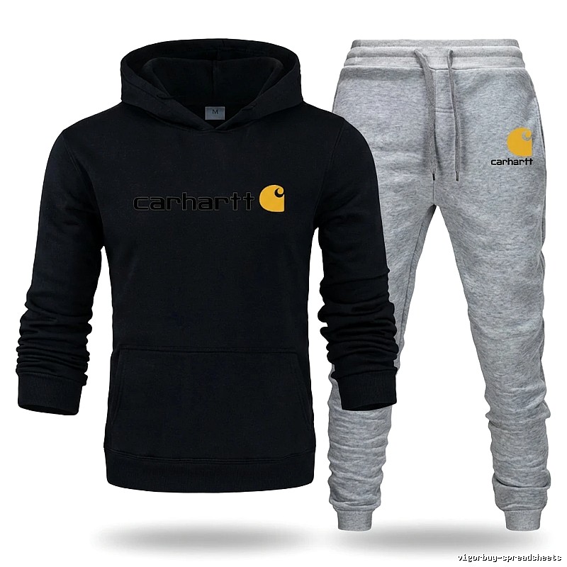 Carhartt casual style black and gray suit set