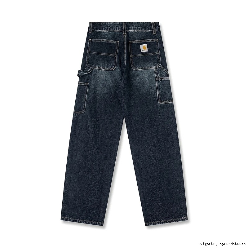 Carhartt workwear style dark denim jeans