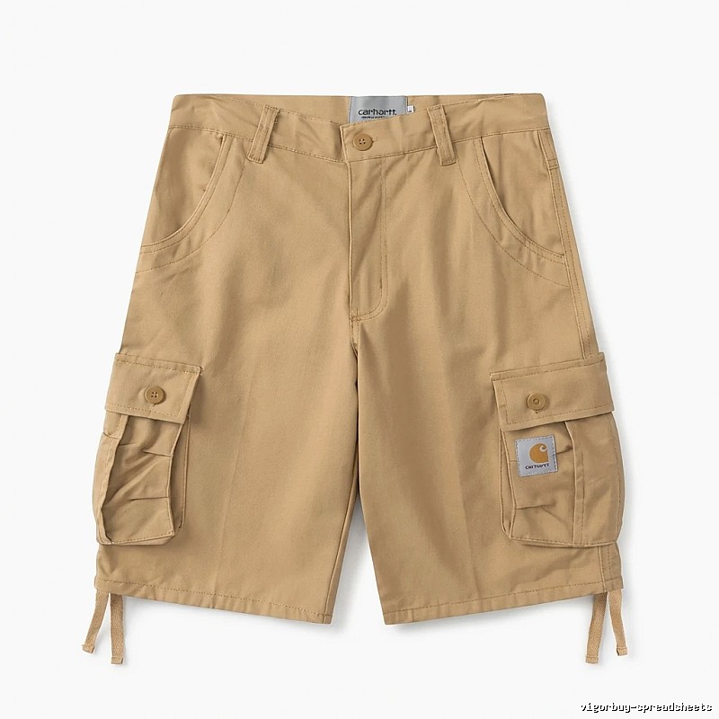 Carhartt workwear-style khaki shorts