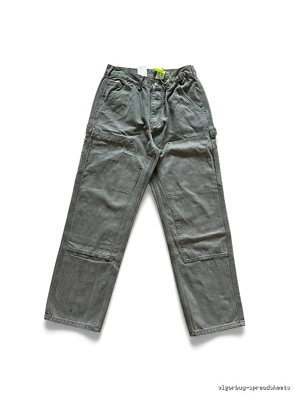 Carhartt workwear style moss green long pants