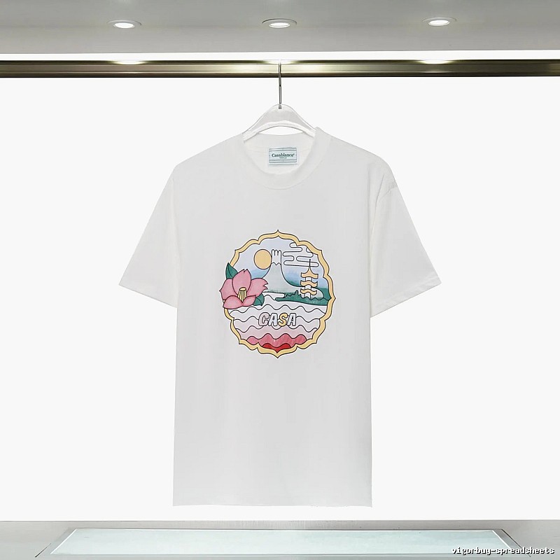 Casablanca - printed Japanese - style white T - shirt