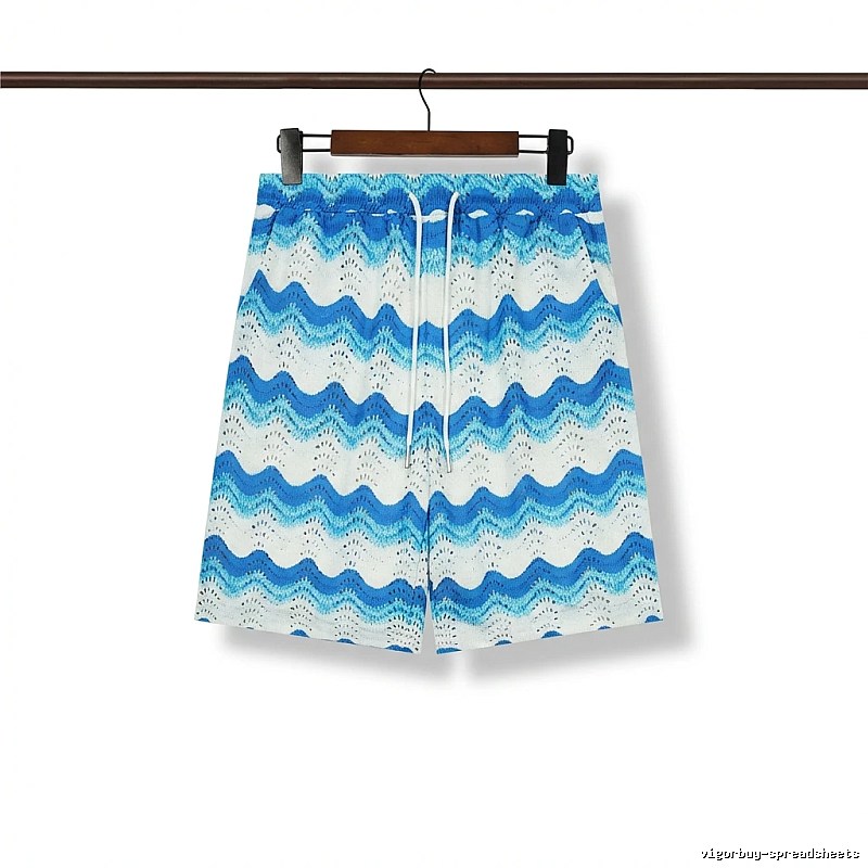 Casablanca Wave Style Blue and White Shorts