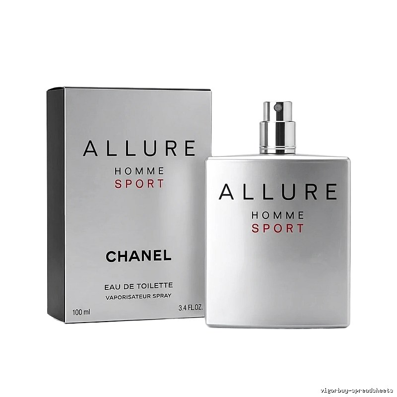 Chanel ALLURE series silver men's perfume