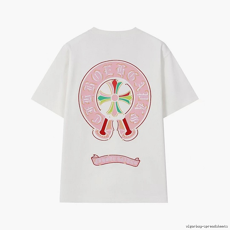Chrome Hearts Cross Print Street Style Off-white T-Shirt