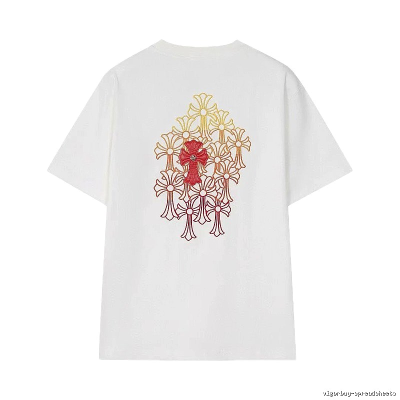Chrome Hearts Cross Series Street Style White Short-sleeve T-shirt