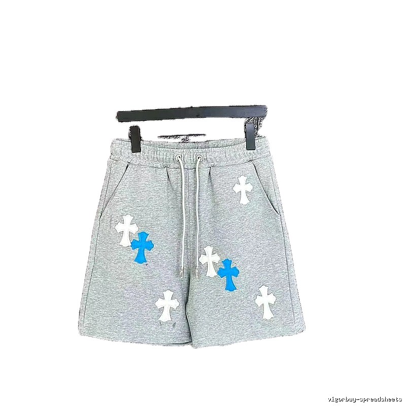 Chrome Hearts Cross Trendy Brand Grey Shorts
