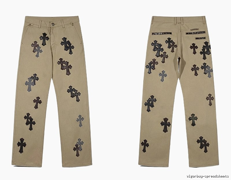 Chrome Hearts Cross Vintage Khaki Pants