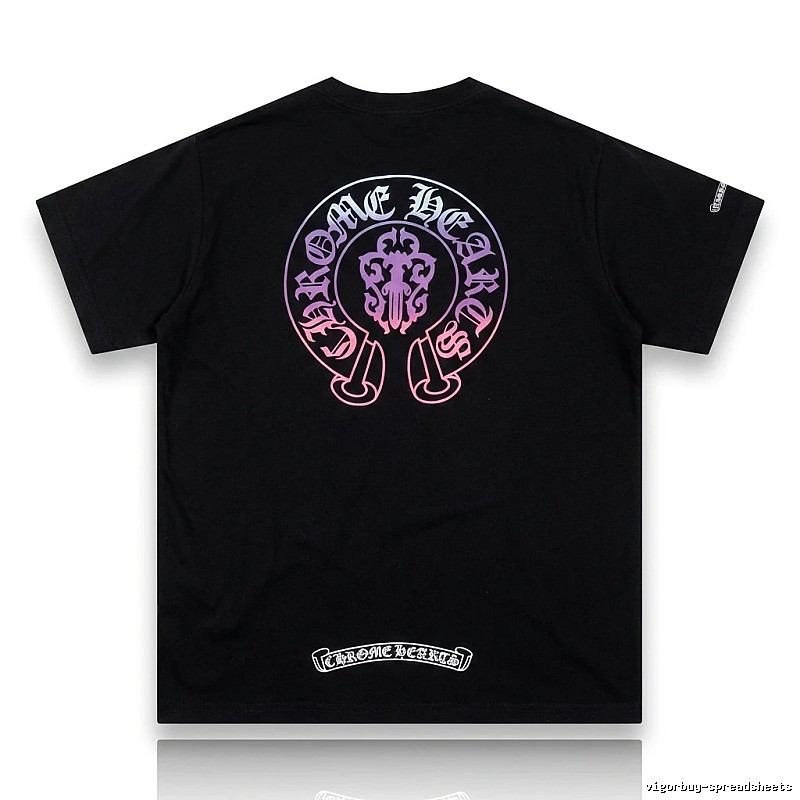 Chrome Hearts Dark Trendy Cool Black T-shirt
