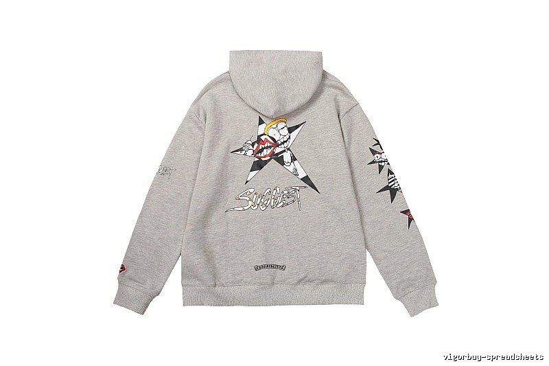 Chrome Hearts Patterned Cross graphic hoodie Black Blue Cross with Signature Styling