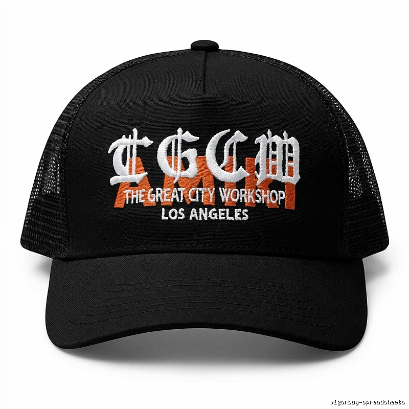 Chrome Hearts retro-style black hat