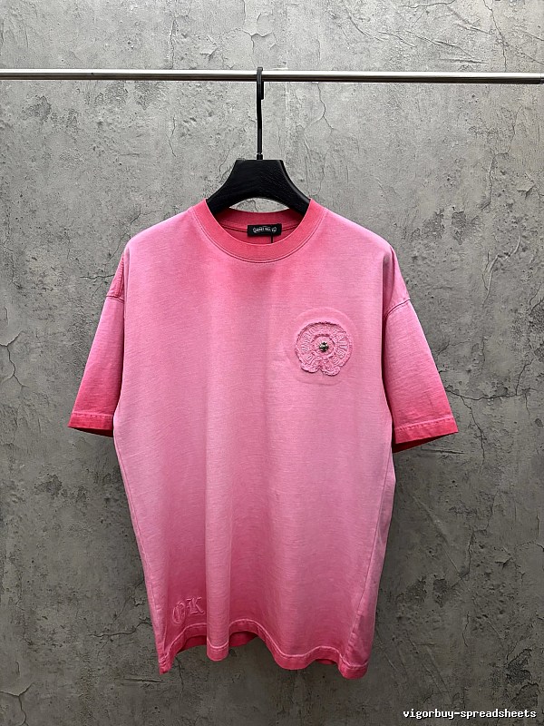 Chrome Hearts Retro Style Pink T-shirt