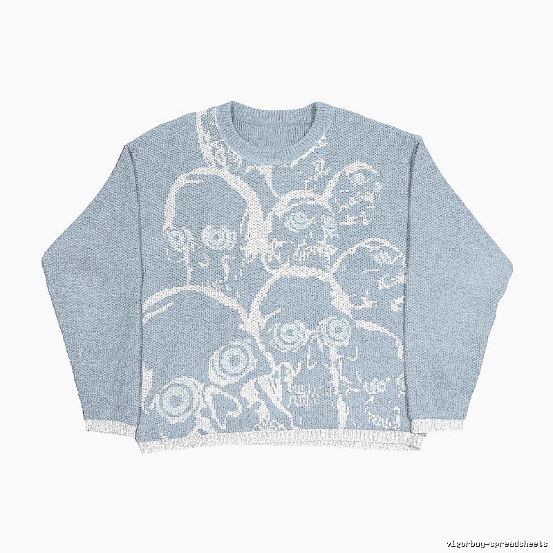 Classic Anime graphic sweater Black Knit Top with Travel-Friendly Style