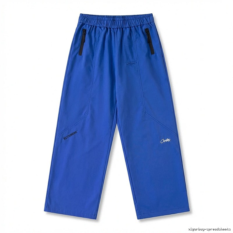 Corteiz casual style blue long trousers