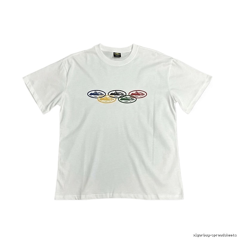 Corteiz Colorful Pattern Casual White T-shirt