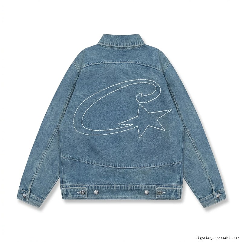 Corteiz Denim Trendy Style Coat