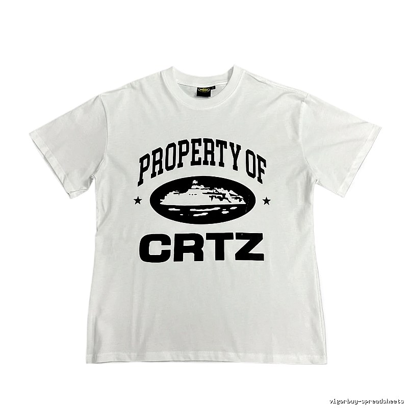 Corteiz letter - printed white T - shirt