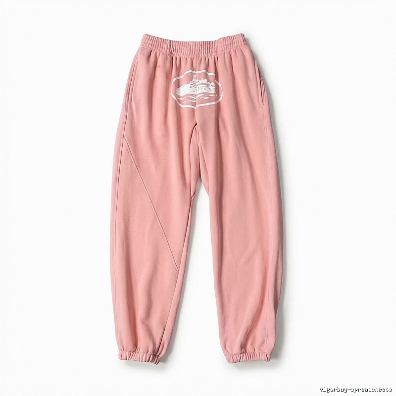 Corteiz Printed Casual Style Pink Pants