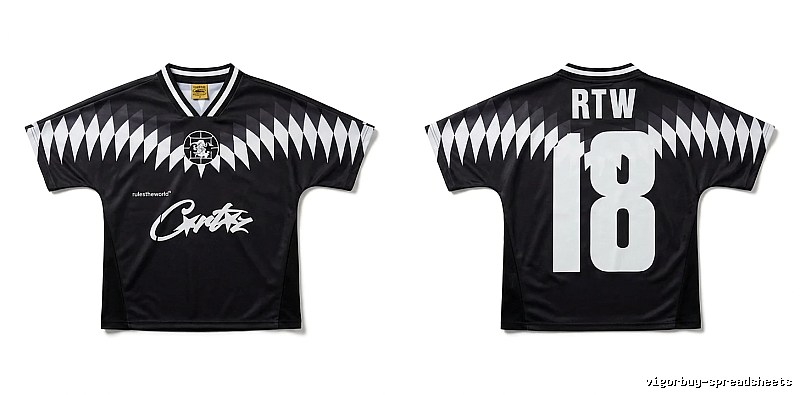Corteiz RTW Series Black and White Wind Top