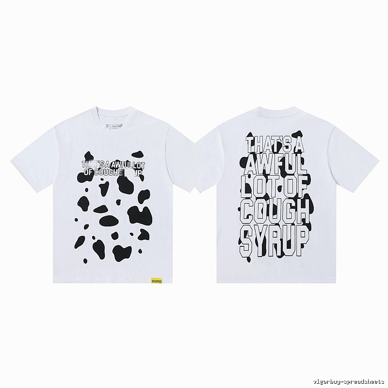 COUGH SYRUP Print Street Style White T-Shirt