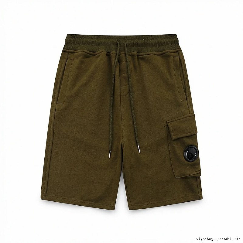 C.P. Company olive work-style shorts