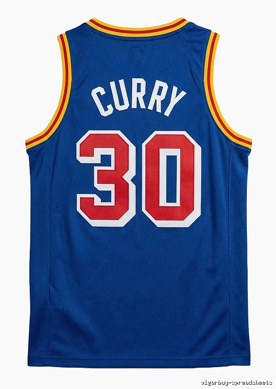 Curry No. 30 blue basketball vest
