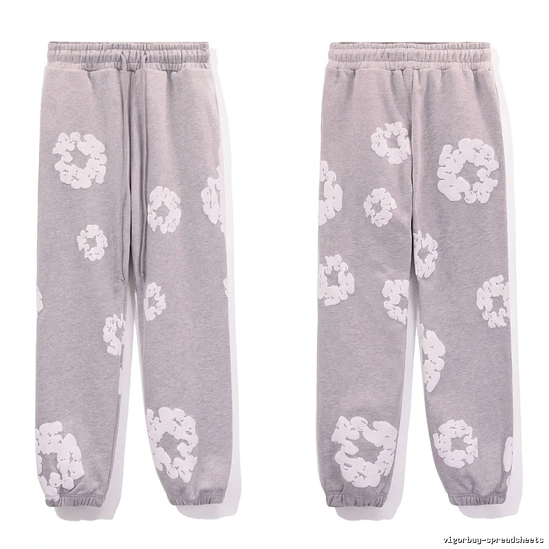 DENIM TEARS Printed Casual Grey Pants
