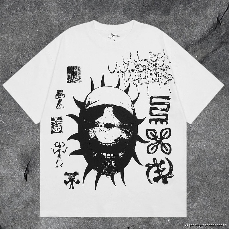 Denim Tears White Graphic T-Shirt Logo Detail