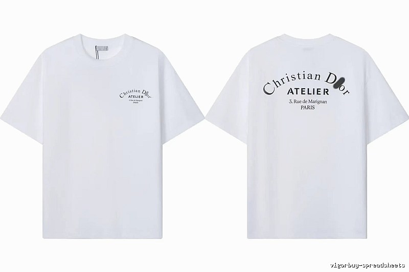 Dior Atelier Minimalist Style White T-Shirt