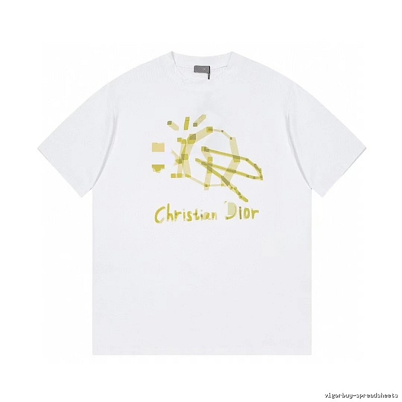 Dior Graffiti Street Style White T-Shirt