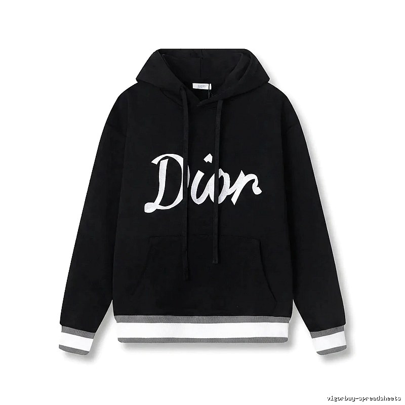 Dior letter-style black sweatshirt