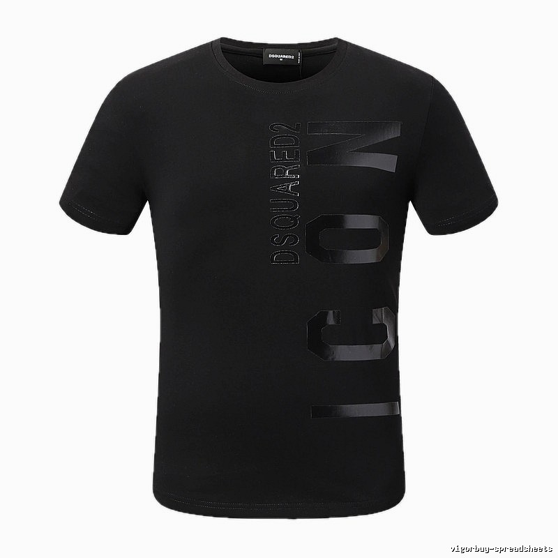 DSQUARED2 ICON Streetwear Black Short-sleeve T-shirt