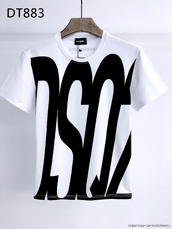 DSQUARED2 Large Letter Street Style White T-Shirt