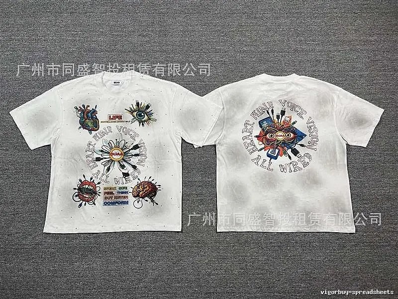 DUAA Organ Print Street Style White T-shirt