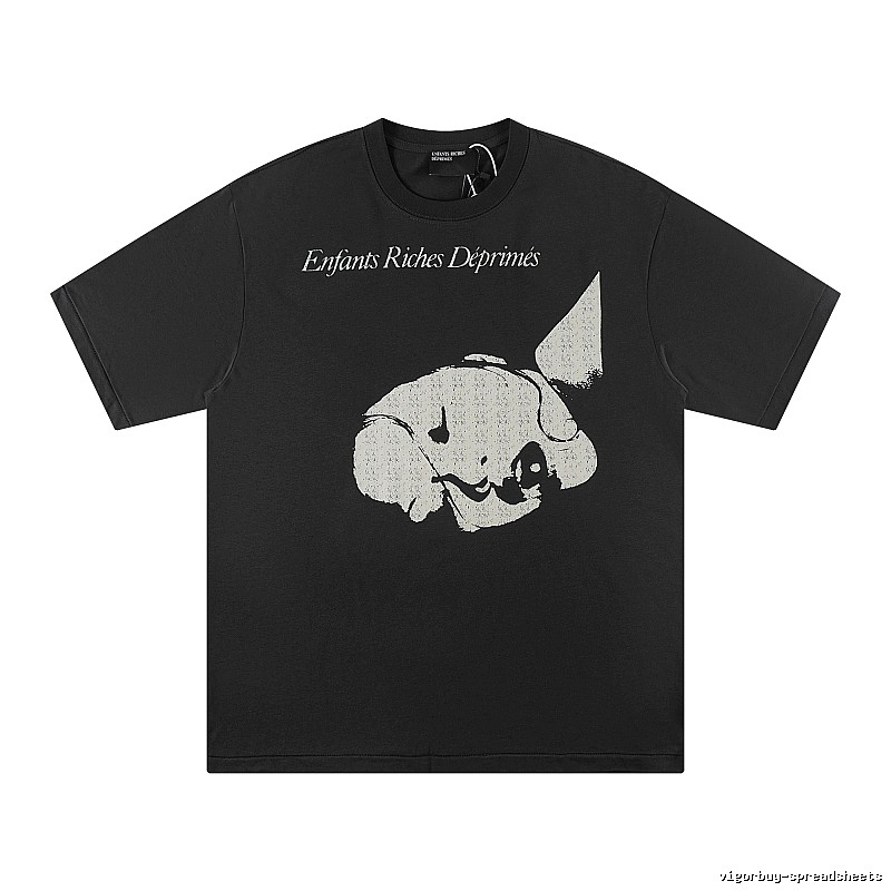 ERD Distressed Pikachu Dark Style Black T-Shirt