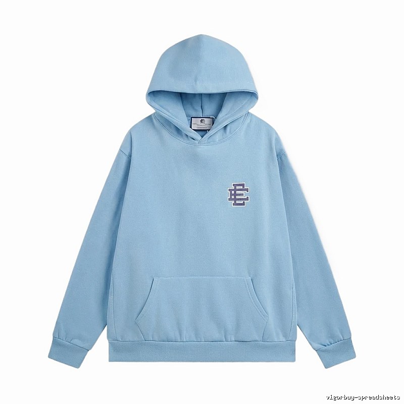 Eric Emanuel Classic Simple Style Blue Hoodie