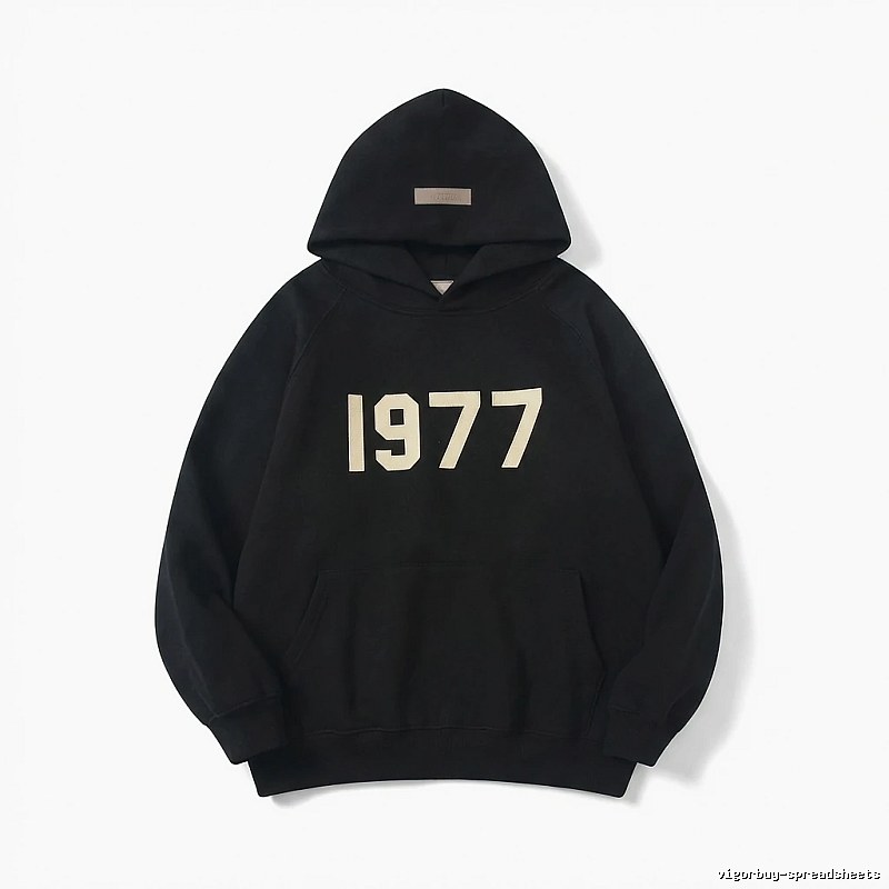 ESSENTIALS 1977 Series Black Sweatshirt