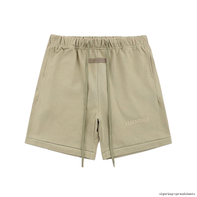 ESSENTIALS Basic Khaki Shorts