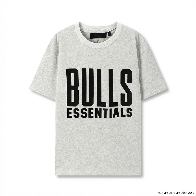 ESSENTIALS Bulls Style Grey T-shirt