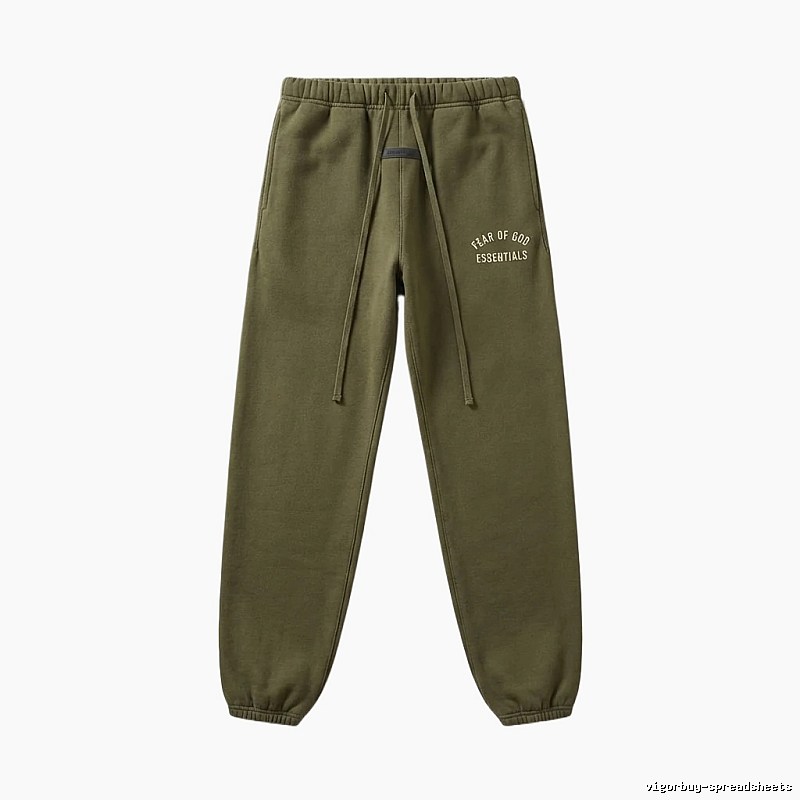 ESSENTIALS casual style olive green sweatpants