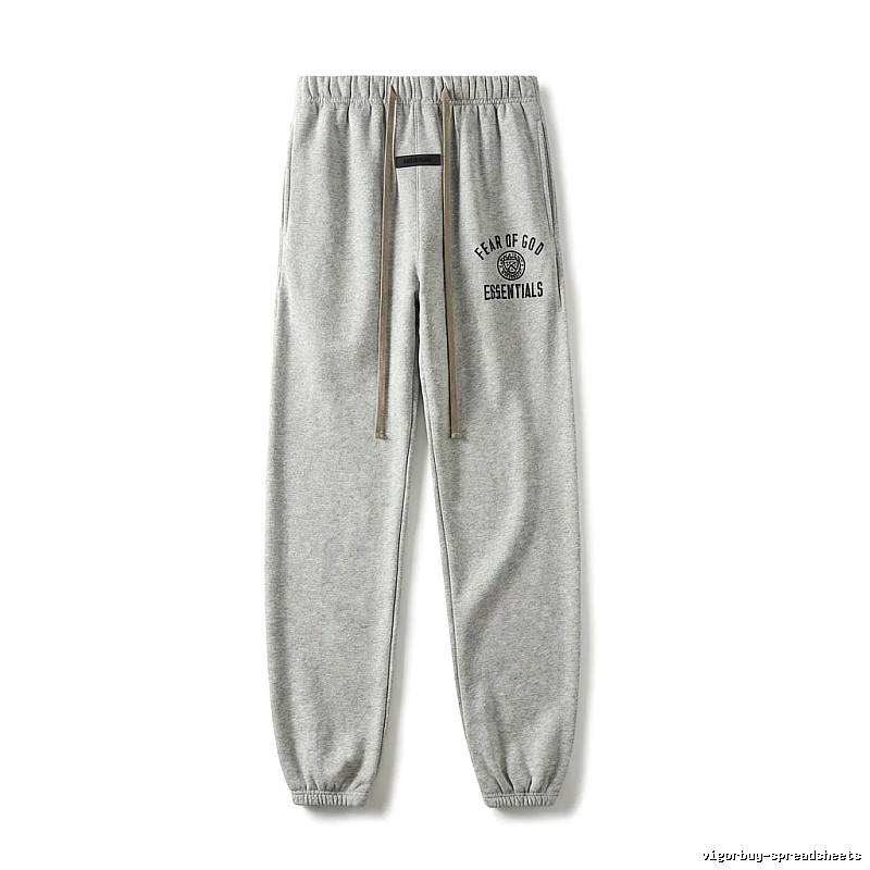 ESSENTIALS minimalist light gray sweatpants