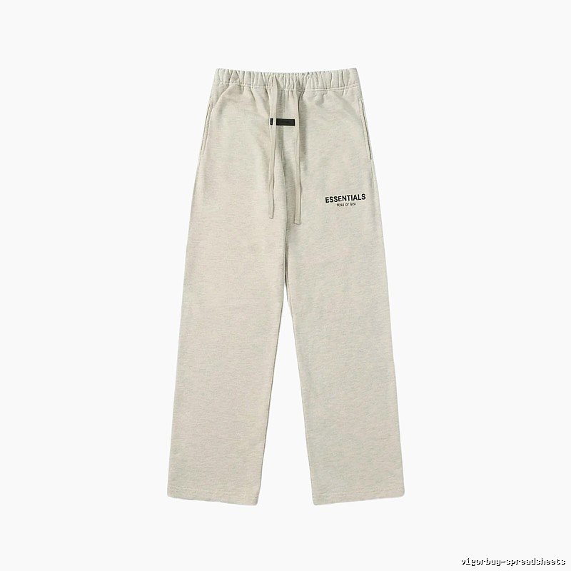 ESSENTIALS minimalist light gray sweatpants