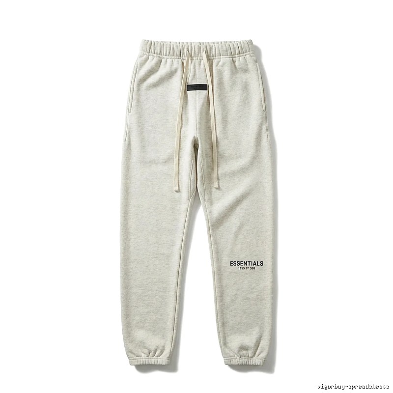 ESSENTIALS minimalist light gray sweatpants