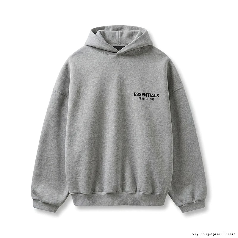 ESSENTIALS minimalist light gray sweatshirt