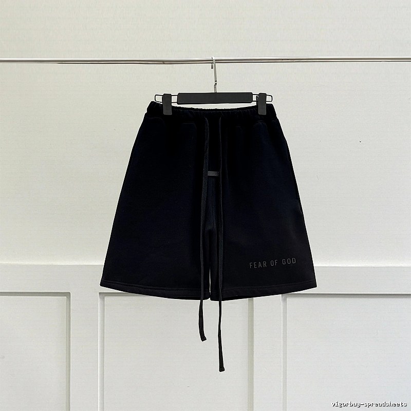 ESSENTIALS minimalist style black shorts